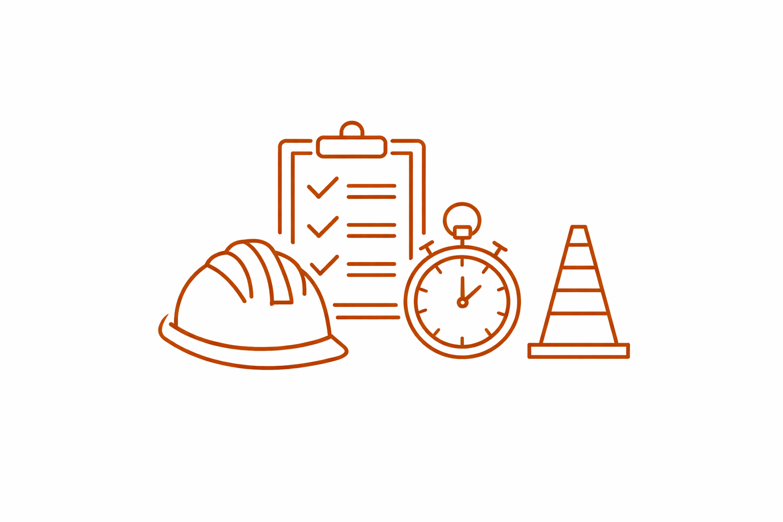 Illustrazione stilizzata: direzione lavori