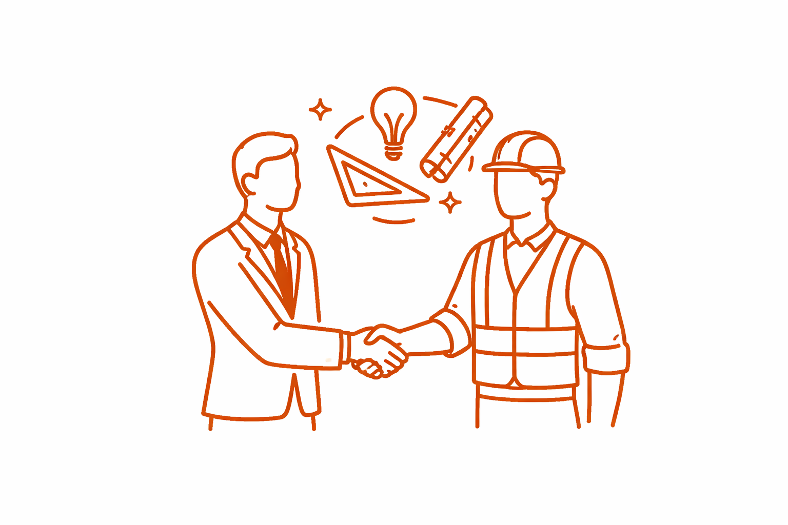 Illustrazione stilizzata: collaborazione con professionisti